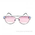 Outdoor fashion metal Girls sunglasses